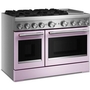 KitchenAid 48-Inch Freestanding Commercial-Style Dual-Fuel Range With Griddle - KFDD948SWF