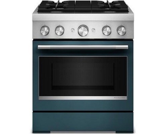 KitchenAid 30-Inch Freestanding Commercial-Style Dual-Fuel Range - KFDS930SAG