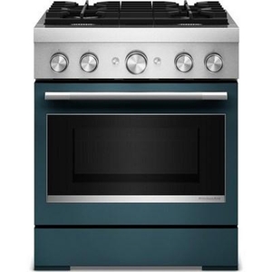 KitchenAid 30-Inch Freestanding Commercial-Style Dual-Fuel Range - KFDS930SAG