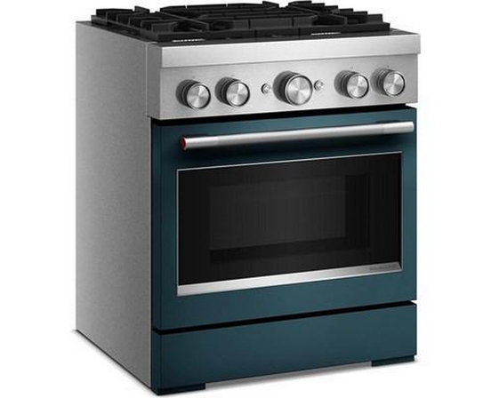 KitchenAid 30-Inch Freestanding Commercial-Style Dual-Fuel Range - KFDS930SAG