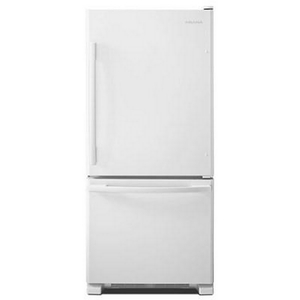 Amana 30-Inch, 18 Cu. Ft. Bottom Mount Freezer Refrigerator - ABB1924BRW