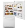 Amana 30-Inch, 18 Cu. Ft. Bottom Mount Freezer Refrigerator - ABB1924BRW