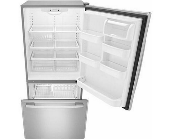 Amana 33In 22 Cu.Ft. Bottom Mount Freezer Refrigerator - ABB2224BRM