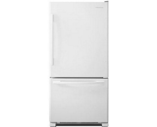 Amana 33In 22 Cu.Ft. Bottom Mount Freezer Refrigerator - ABB2224BRW