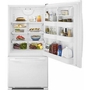 Amana 33In 22 Cu.Ft. Bottom Mount Freezer Refrigerator - ABB2224BRW