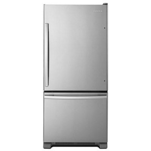 Amana 30-Inch, 18 Cu. Ft. Bottom Mount Freezer Refrigerator - ABB1924BRM