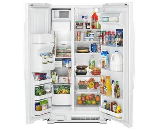 Amana 33In 21Cu.Ft. Side-By-Side Refrigerator With External Water & Ice Dispenser - ASI2175GRW