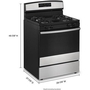 Amana 30-Inch Freestanding Gas Range - AGR6603SMS