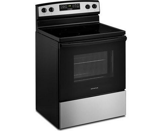 Amana 30-Inch Electric Range With Extra-Large Oven Window - YAER6203MSS