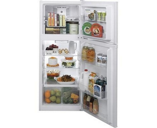 GE 24-Inch, 11.6 Cu. Ft. Top Freezer Refrigerator - GPE12FGKWW