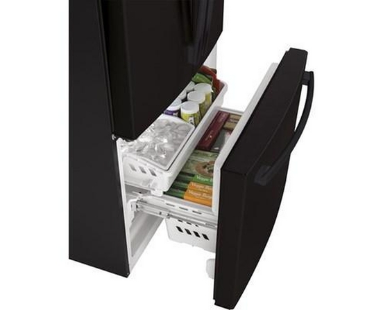 GE 33-Inch, 18.6 Cu. Ft. Counter-Depth French-Door Refrigerator - GWE19JGLBB