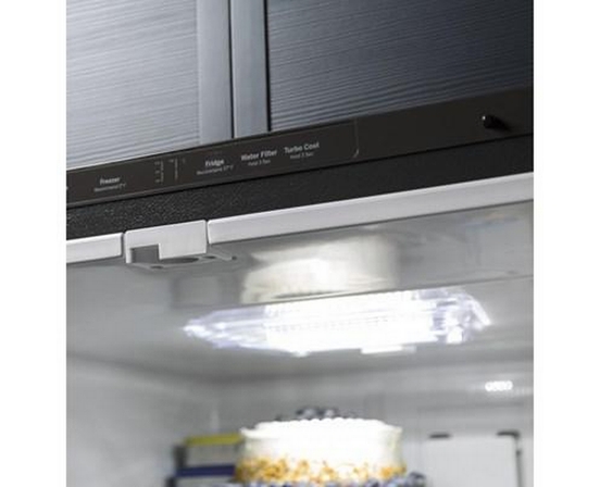 GE 33-Inch, 18.6 Cu. Ft. Counter-Depth French-Door Refrigerator With Ice Maker - GWE19JGLWW