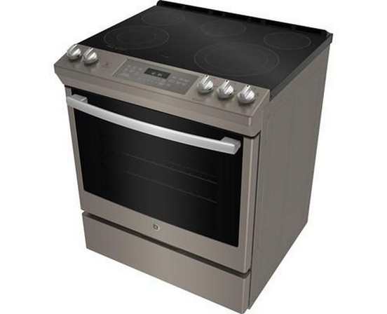 GE 30-Inch Slide-In Electric Range With Self-Cleaning Oven And Steam Clean Option - JCS840EMES