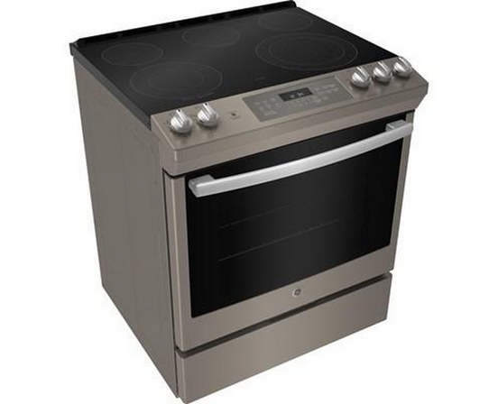 GE 30-Inch Slide-In Electric Range With Self-Cleaning Oven And Steam Clean Option - JCS840EMES