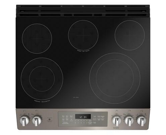 GE 30-Inch Slide-In Electric Range With Self-Cleaning Oven And Steam Clean Option - JCS840EMES