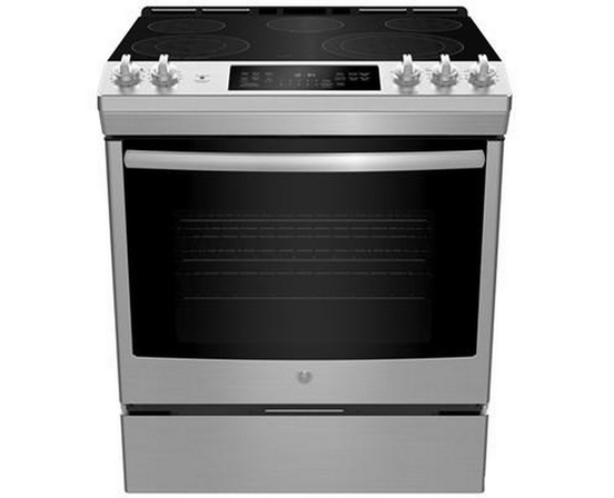 GE 30-Inch Slide-In Electric Range With Self-Cleaning Oven - JCS840SMSS