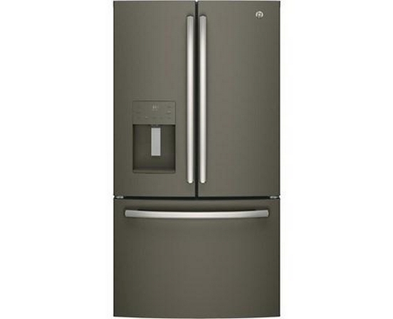 GE 36-Inch, 25.6 Cu. Ft. French 3-Door Refrigerator - GFE26JMMES