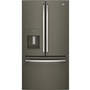 GE 36-Inch, 25.6 Cu. Ft. French 3-Door Refrigerator - GFE26JMMES
