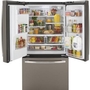 GE 36-Inch, 25.6 Cu. Ft. French 3-Door Refrigerator - GFE26JMMES
