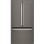 GE 36-Inch, 27 Cu.Ft. Freestanding French 3-Door Refrigerator With Internal Water Dispenser - GNE27JMMES