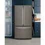 GE 36-Inch, 27 Cu.Ft. Freestanding French 3-Door Refrigerator With Internal Water Dispenser - GNE27JMMES