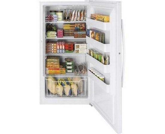 GE 17.3 Cu.Ft. Upright Freezer With Turbo Freeze - FUF17SMRWW
