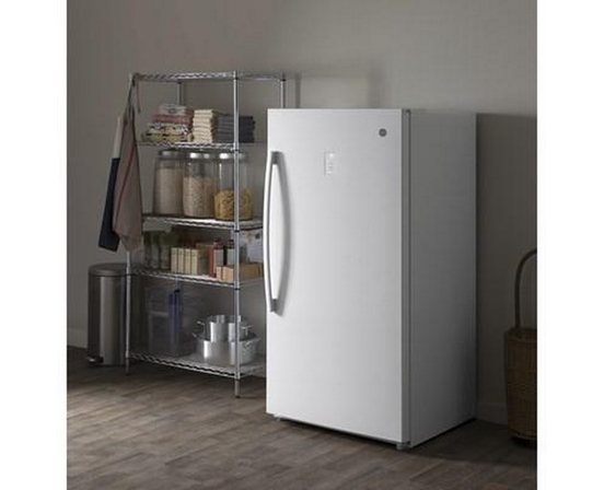 GE 17.3 Cu.Ft. Upright Freezer With Turbo Freeze - FUF17SMRWW