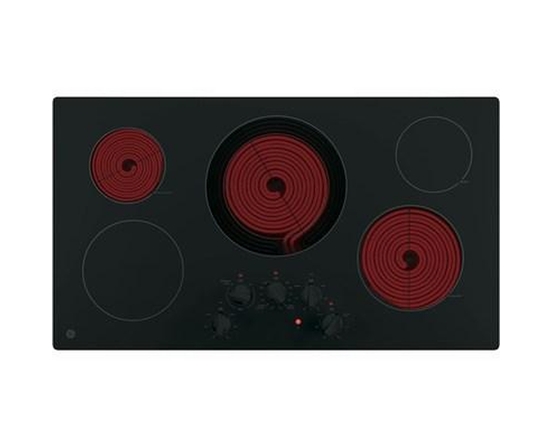 GE 36-Inch Built-In Electric Cooktop - JP3036DLBB