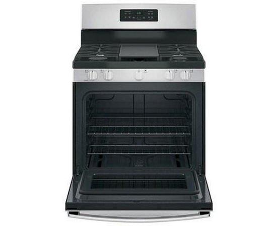 GE 30-Inch Freestanding Gas Range With Steam Clean - JCGBS66SEKSS