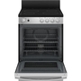 GE 24-Inch Freestanding Electric Range With Removable Backguard - JCAS640RMSS