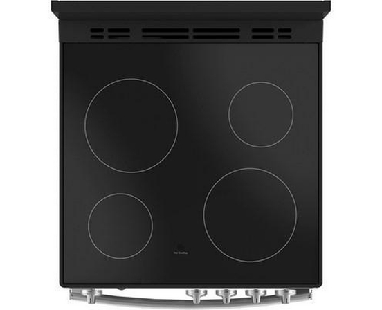 GE 24-Inch Freestanding Electric Range With Removable Backguard - JCAS640RMSS