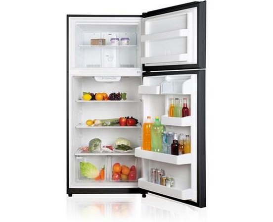 GE 30-Inch, 18 Cu. Ft. Top Freezer Refrigerator With Reversible Door - GTE18FTLKBB