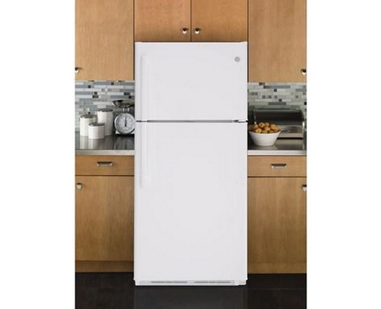 GE 30-Inch 18 Cu. Ft. Top Freezer Refrigerator - GTE18FTLKWW