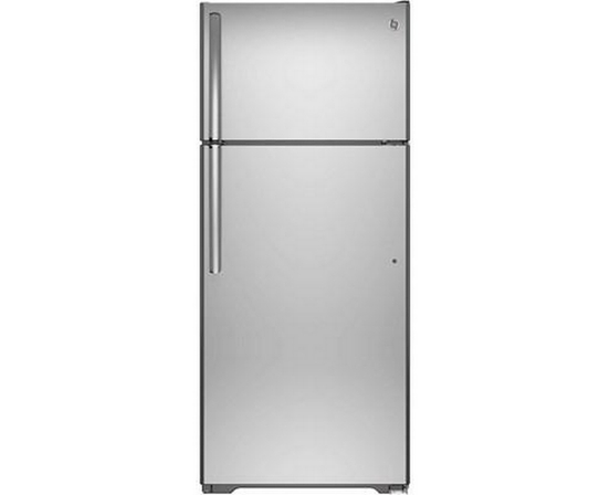 GE 30-Inch 18 Cu. Ft. Top Freezer Refrigerator - GTE18FSLKSS