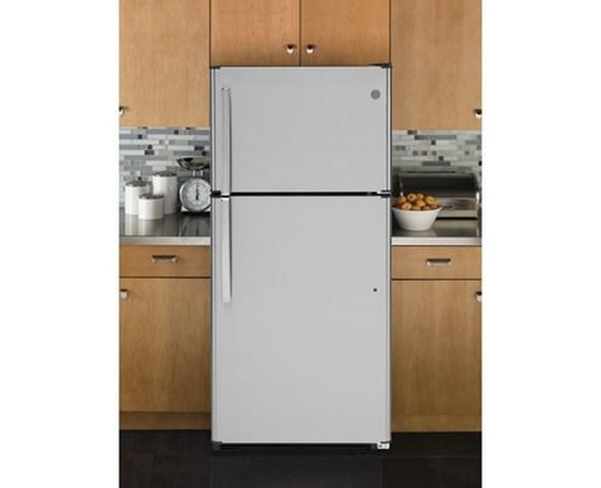 GE 30-Inch 18 Cu. Ft. Top Freezer Refrigerator - GTE18FSLKSS