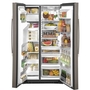 GE 36-Inch, 21.8 Cu.Ft. Counter-Depth Side-By-Side Refrigerator With Water And Ice Dispensing System - GZS22IMNES