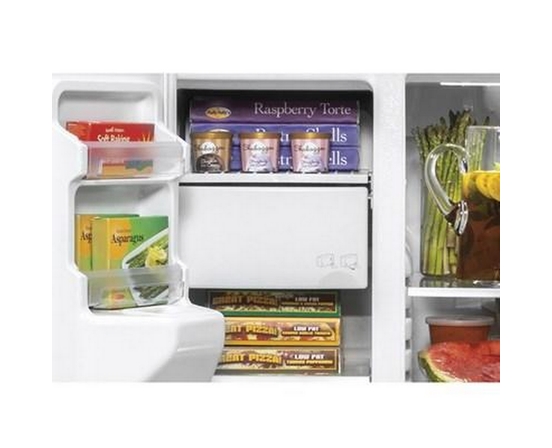 GE 36-Inch, 21.8 Cu.Ft. Counter-Depth Side-By-Side Refrigerator With Water And Ice Dispensing System - GZS22IMNES