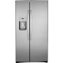 GE 36-Inch, 21.8 Cu.Ft. Counter-Depth Side-By-Side Refrigerator With Water And Ice Dispensing System - GZS22IYNFS