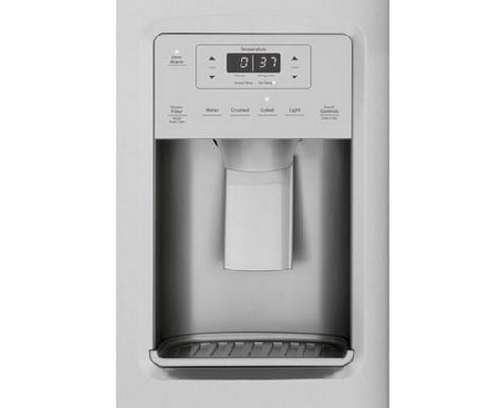 GE 36-Inch, 21.8 Cu.Ft. Counter-Depth Side-By-Side Refrigerator With Water And Ice Dispensing System - GZS22IYNFS