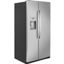 GE 36-Inch, 21.8 Cu.Ft. Counter-Depth Side-By-Side Refrigerator With Water And Ice Dispensing System - GZS22IYNFS