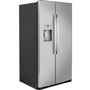 GE 36-Inch, 25.1 Cu.Ft. Freestanding Side-By-Side Refrigerator With Water And Ice Dispensing System - GSS25IYNFS