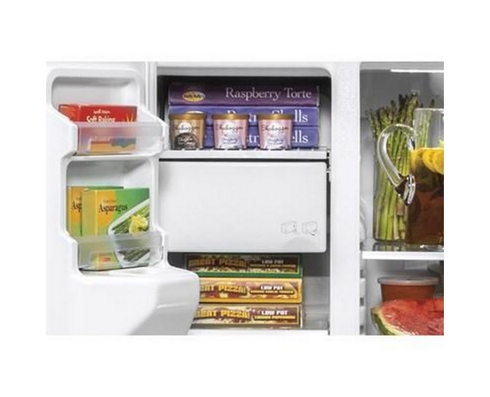 GE 36-Inch, 25.1 Cu.Ft. Freestanding Side-By-Side Refrigerator With Water And Ice Dispensing System - GSS25IYNFS
