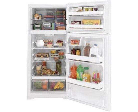 GE 16.6 Cu. Ft. Top-Freezer Refrigerator - GTE17DTNRWW