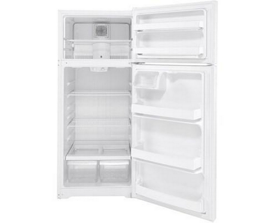 GE 28-Inch, 17.5 Cu. Ft. Top-Freezer Refrigerator - GTE18DTNRWW
