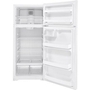 GE 28-Inch, 17.5 Cu. Ft. Top-Freezer Refrigerator - GTE18DTNRWW