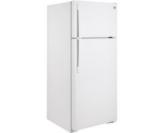 GE 28-Inch, 17.5 Cu. Ft. Top-Freezer Refrigerator - GTE18DTNRWW