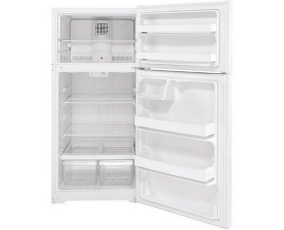GE 28-Inch, 15.6 Cu.Ft. Freestanding Top-Freezer Refrigerator With Climatekeeper™ - GTE16DTNRWW
