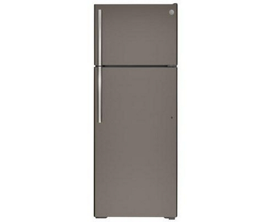 GE 28-Inch, 17.5 Cu.Ft. Freestanding Top Freezer Refrigerator - GTE18GMNRES