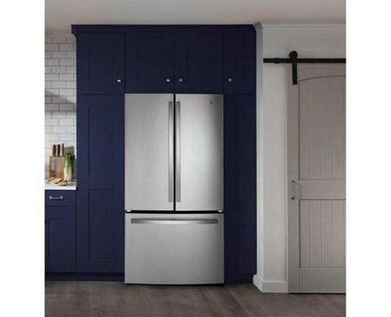 GE 36-Inch French 3-Door Refrigerator With Internal Water Dispenser - GNE27JYMFS