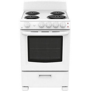 GE 24-Inch Freestanding Electric Range With Sensi-Temp Technology - JCAS300DMWW